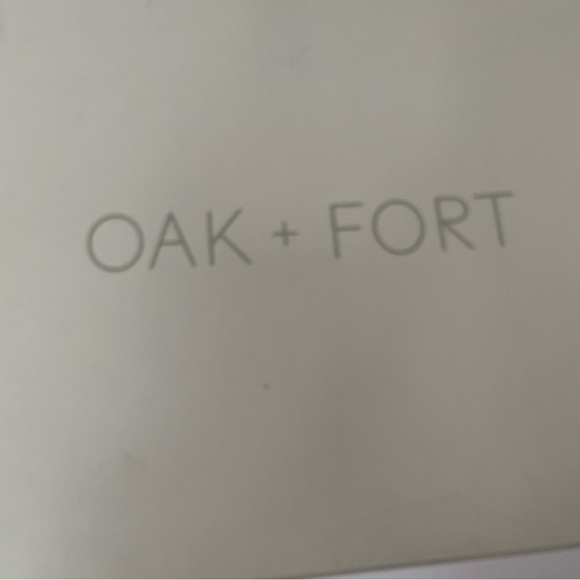 OAK + FORT Black Leather Ankle Boot Block 2” Heel Square Toe 4009 Size 8 - Picture 11 of 12